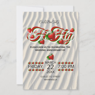 Invitation 50e anniversaire de mariage, Noces d'or