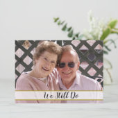 Invitation 50e anniversaire de mariage Nous faisons toujours (Debout devant)