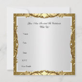 Invitation 50e anniversaire de mariage or 2 (Dos)