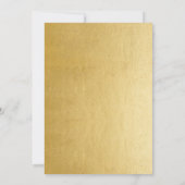 Invitation 50e anniversaire de mariage or faux personnalisé (Dos)