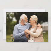 Invitation 50e anniversaire de mariage or noir 2 Photo (Dos)