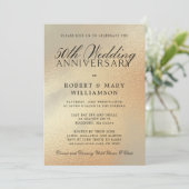 Invitation 50e Anniversaire de Mariage Paillettes (Debout devant)