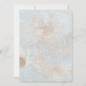 Invitation 50e anniversaire de mariage paillettes dorées céle (Dos)