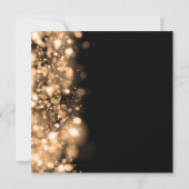 Invitation 50e anniversaire de mariage paillettes dorées Glam (Dos)