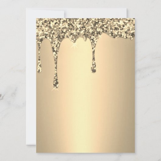 Invitation 50e anniversaire de Mariage Parties scintillant d' (Dos)