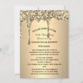 Invitation 50e anniversaire de Mariage Parties scintillant d' (Devant)