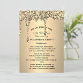 Invitation 50e anniversaire de Mariage Parties scintillant d' (Debout devant)