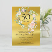 Invitation 50e anniversaire de mariage photo flora (Debout devant)