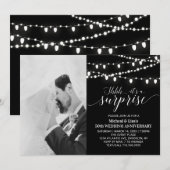 Invitation 50e anniversaire de mariage photo Noir & Blanc (Devant / Derrière)