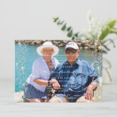 Invitation 50e Anniversaire de Mariage Photo Or Confettis Fam (Debout devant)