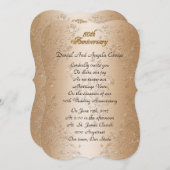 Invitation 50e anniversaire de mariage renouvellement de vœux (Devant / Derrière)