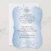 Invitation 50e anniversaire de mariage renouvellement de vœux (Dos)