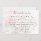 Invitation 50e anniversaire de mariage.  Roses et lys (Dos)