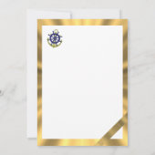 Invitation 50e anniversaire de mariage sur le thème du yachti (Dos)