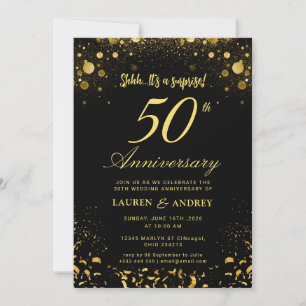 Invitation 50e anniversaire de mariage surprise