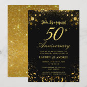 Invitation 50e anniversaire de mariage surprise (Devant / Derrière)