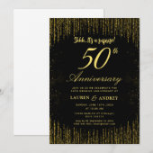 Invitation 50e anniversaire de mariage surprise (Devant / Derrière)