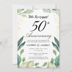 Invitation 50e anniversaire de mariage surprise