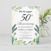 Invitation 50e anniversaire de mariage surprise (Debout devant)