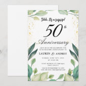 Invitation 50e anniversaire de mariage surprise (Devant / Derrière)