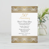 Invitation 50e anniversaire de mariage | Texte DIY (Debout devant)