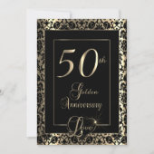 Invitation 50e anniversaire de mariage | Texte DIY (Devant)