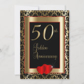 Invitation 50e anniversaire de mariage | Texte DIY (Devant)