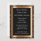 Invitation 50e anniversaire de mariage | Texte DIY (Dos)