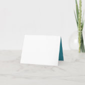 Invitation 50e anniversaire de mariage vague bleue scintillan (Dos)