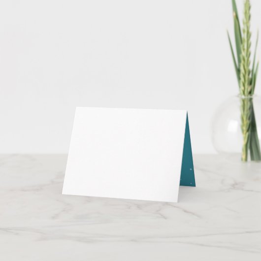 Invitation 50e anniversaire de mariage vague bleue scintillan (Dos)