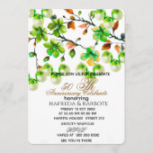 Invitation 50e anniversaire de mariage, verdure (Devant)