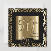 Invitation 50e anniversaire de noces d’or (Devant)