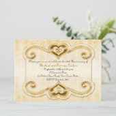 Invitation 50e anniversaire de noces de cire (Debout devant)