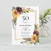 Invitation 50e anniversaire de tournesols (Debout devant)