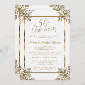 Invitation 50e anniversaire d'or (Devant / Derrière)
