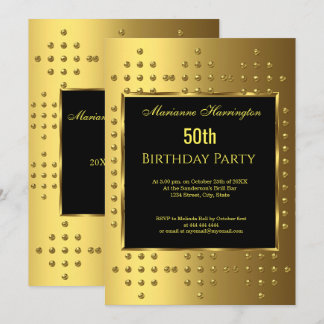 Invitation 50e anniversaire d'or