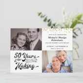 Invitation 50e Anniversaire d'or Alors et maintenant Photos C (Debout devant)