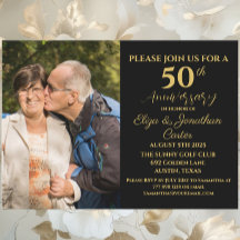 50e anniversaire d'or Parties scintillant de la Su