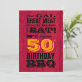Invitation 50e anniversaire du barbecue Grill Out (Debout devant)