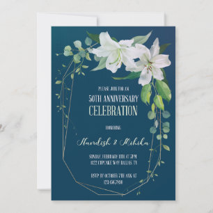 Invitation 50e anniversaire du Jardin de grâce Lys blancs