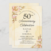 Invitation 50e anniversaire du Mariage (Devant / Derrière)