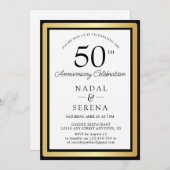 Invitation 50e anniversaire du Mariage (Devant / Derrière)
