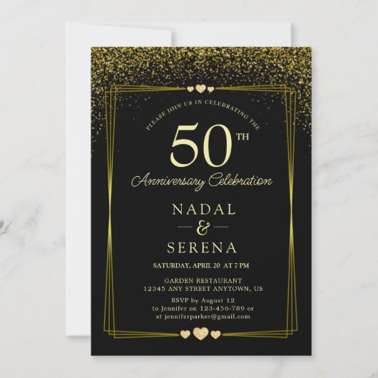Invitation 50e anniversaire du Mariage (Devant)