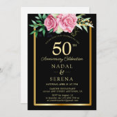 Invitation 50e anniversaire du Mariage (Devant / Derrière)