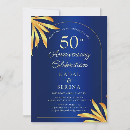 Invitation 50e anniversaire du Mariage (Devant)