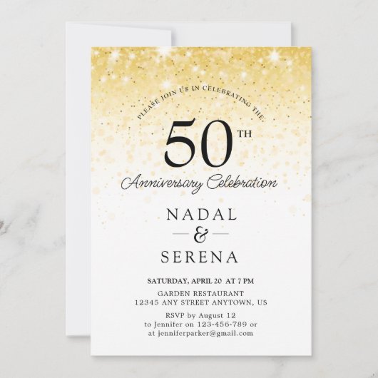 Invitation 50e anniversaire du Mariage (Devant)