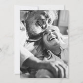 Invitation 50e anniversaire du Mariage Black Gold Hearts Phot (Dos)