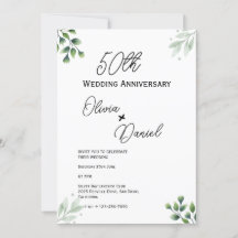 50e anniversaire du Mariage de la feuille verte