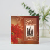 Invitation 50e anniversaire du Mariage de Red Peony (Debout devant)