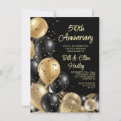 Invitation 50e anniversaire du Mariage d'or (Devant)